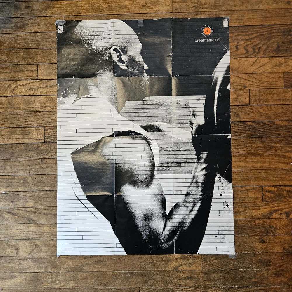 Michael Jordan Breakfast Club Poster Foldout‎ Nike Air Jordan Vintage  30in×20in